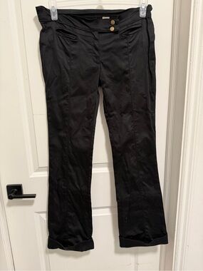 Black twill pants